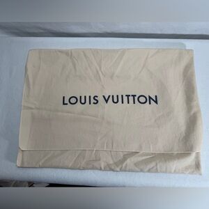 Louis Vuitton Beige Dust Bag with Logo 12x19 inches - small spots